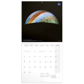 Falinaptár képes lemeznaptár 300x300mm, NASA Realsystem 2026.