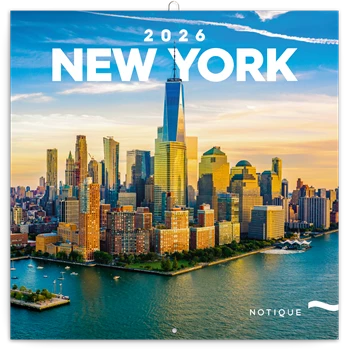 Falinaptár képes lemeznaptár 300x300mm, New York Realsystem 2026.