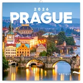 Falinaptár képes lemeznaptár 300x300mm, Prague Realsystem 2026.