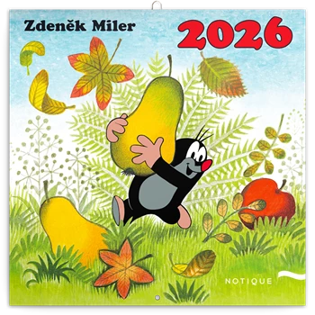 Falinaptár képes lemeznaptár 300x300mm, The Little Mole Realsystem 2026.