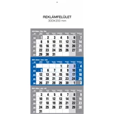 Falinaptár speditőr 1 tömbös 12 lapos 300mmx480mm, külön fejlappal kék Realsystem 2025.