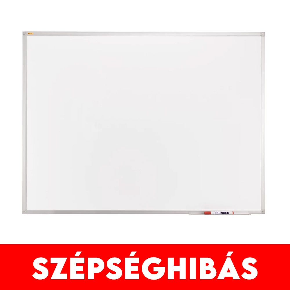 Fehértábla mágneses alukeretes, zománcozott 120x240cm, ValueLine Franken ÉRTÉKCSÖKKENT!