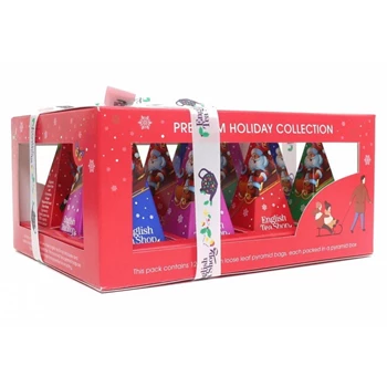 Fekete tea 12x2 g English Tea Shop 12, filteres, bio, selyempiramis Karácsonyi mikulás
