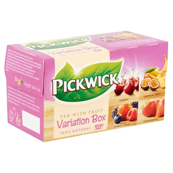 Fekete tea 20x1,5 g Pickwick Variációk I PIROS eper, erdei gyümölcs,citrom, trópusi gyümölcs