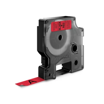 Feliratozógép szalag Dymo D1 S0720570/45017 12mmx7m, ORIGINAL, fekete/piros