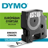 Feliratozógép szalag Dymo D1 S0720830/45803 19mmx7m ORIGINAL fekete/fehér