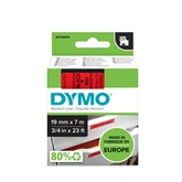 Feliratozógép szalag Dymo D1 S0720870/45807 19mmx7m, ORIGINAL, fekete/piros 