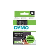 Feliratozógép szalag Dymo D1 S0721010/53721 24mmx7m, ORIGINAL, fehér/fekete 