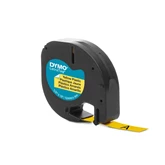 Feliratozógép szalag Dymo Letratag S0721620/59423 12mmx4m, ORIGINAL sárga