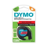 Feliratozógép szalag Dymo Letratag S0721630/59424 12mmx4m ORIGINAL piros