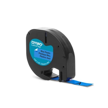 Feliratozógép szalag Dymo Letratag S0721650/59426 12mmx4m ORIGINAL kék