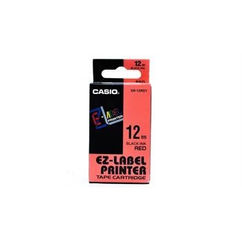 Feliratozógép szalag XR-12RD1 9mmx8m Casio piros/fekete