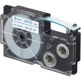 Feliratozógép szalag XR-9WEB1 9mmx8m Casio kék/fehér