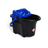 Felmosó vödör 20 liter osztott ovális csavaró kosárral kék/fekete_UP096