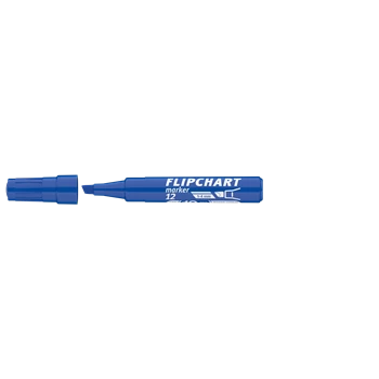Flipchart marker vízbázisú 1-4mm, vágott Artip 12 kék 