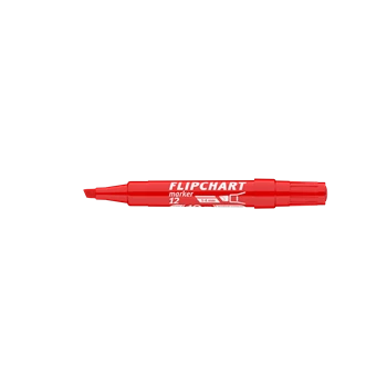 Flipchart marker vízbázisú 1-4mm, vágott Artip 12 piros 