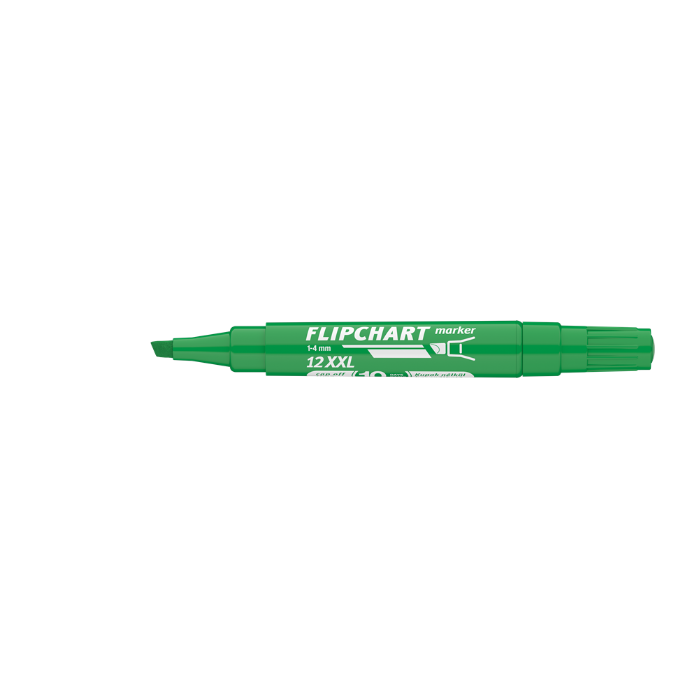 Flipchart marker vízbázisú 1-4mm, vágott Artip 12XXL zöld
