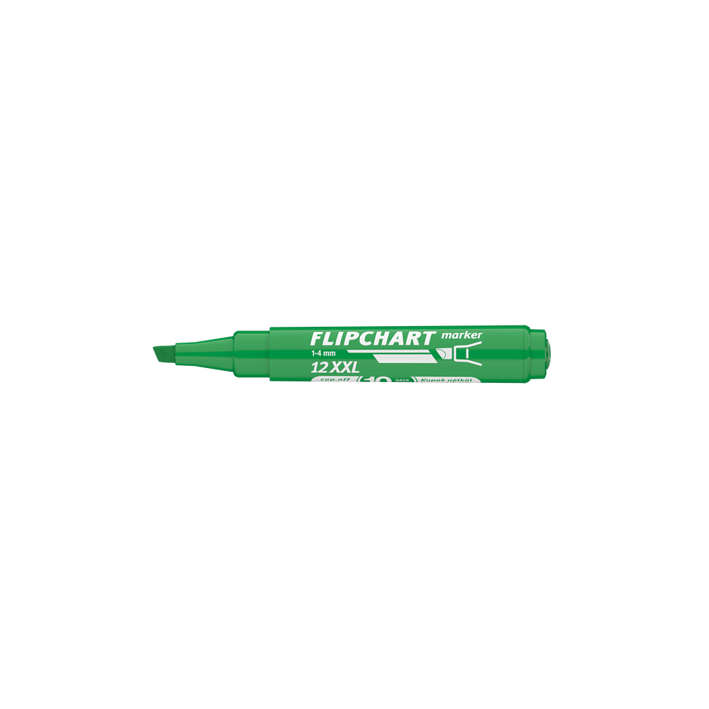 Flipchart marker vízbázisú 1-4mm, vágott Artip 12XXL zöld
