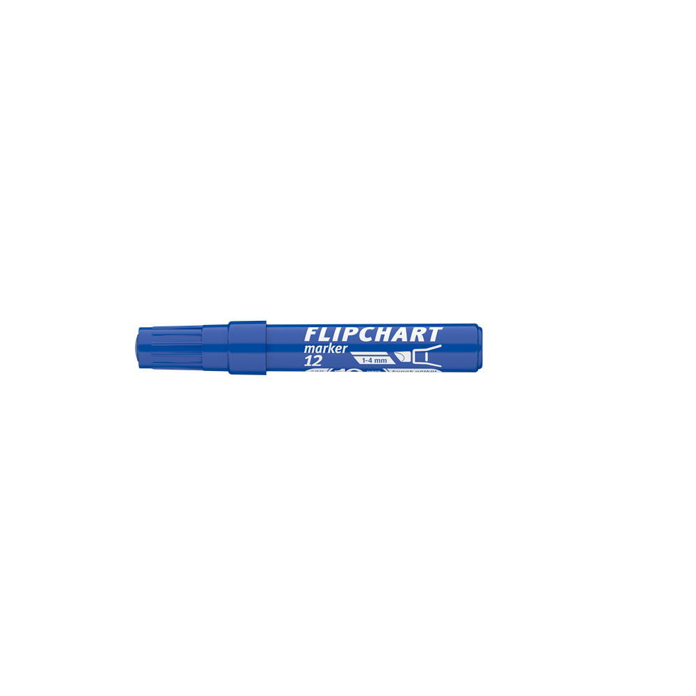 Flipchart marker vízbázisú 1-4mm, vágott Artip 12 kék