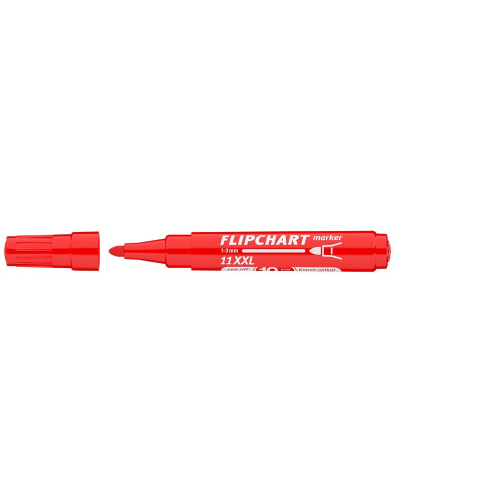 Flipchart marker vízbázisú 3mm, kerek Artip 11XXL piros