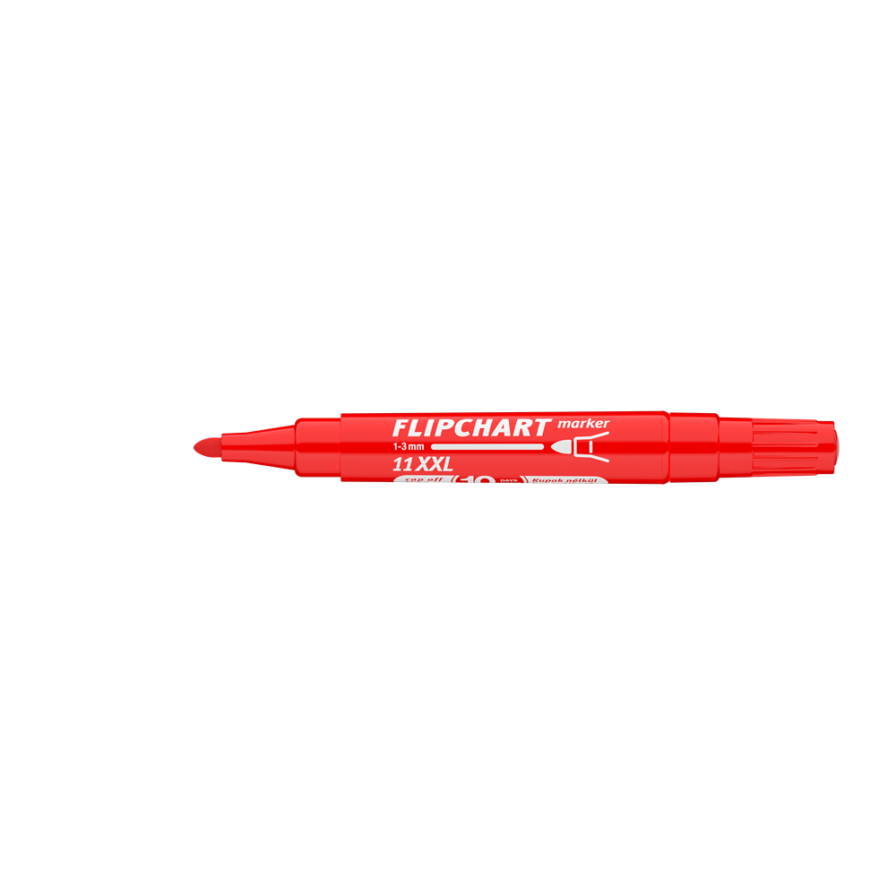 Flipchart marker vízbázisú 3mm, kerek Artip 11XXL piros