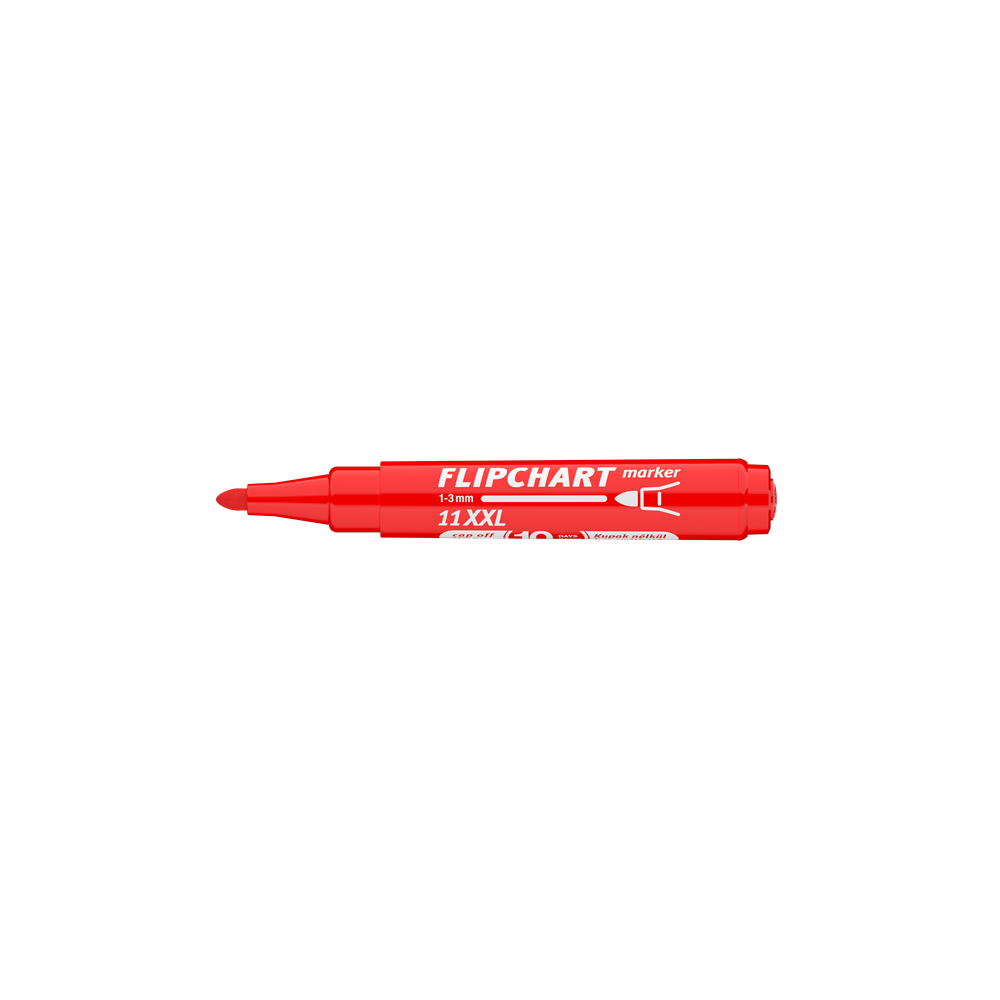 Flipchart marker vízbázisú 3mm, kerek Artip 11XXL piros