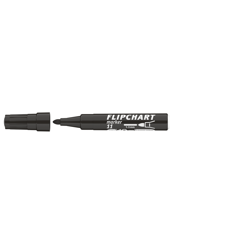 Flipchart marker vízbázisú 3mm, kerek Artip 11 fekete