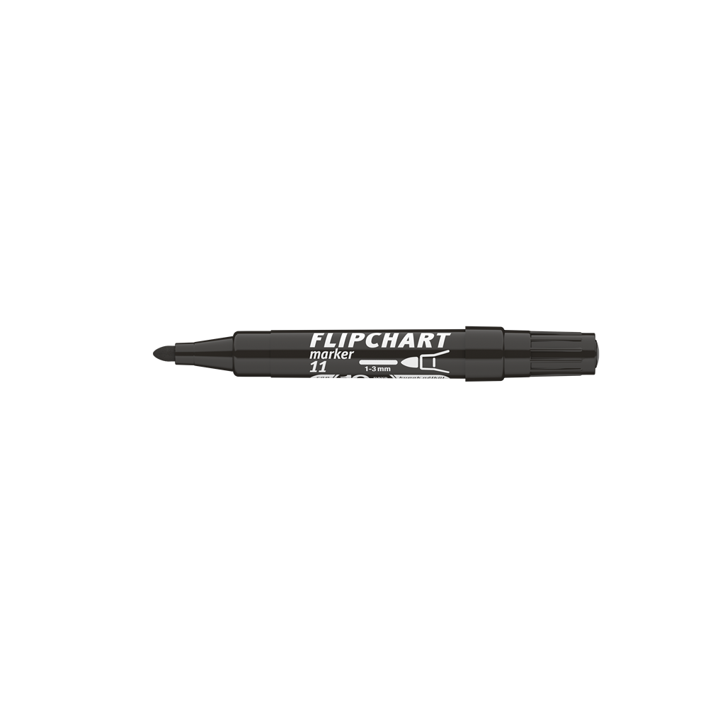 Flipchart marker vízbázisú 3mm, kerek Artip 11 fekete