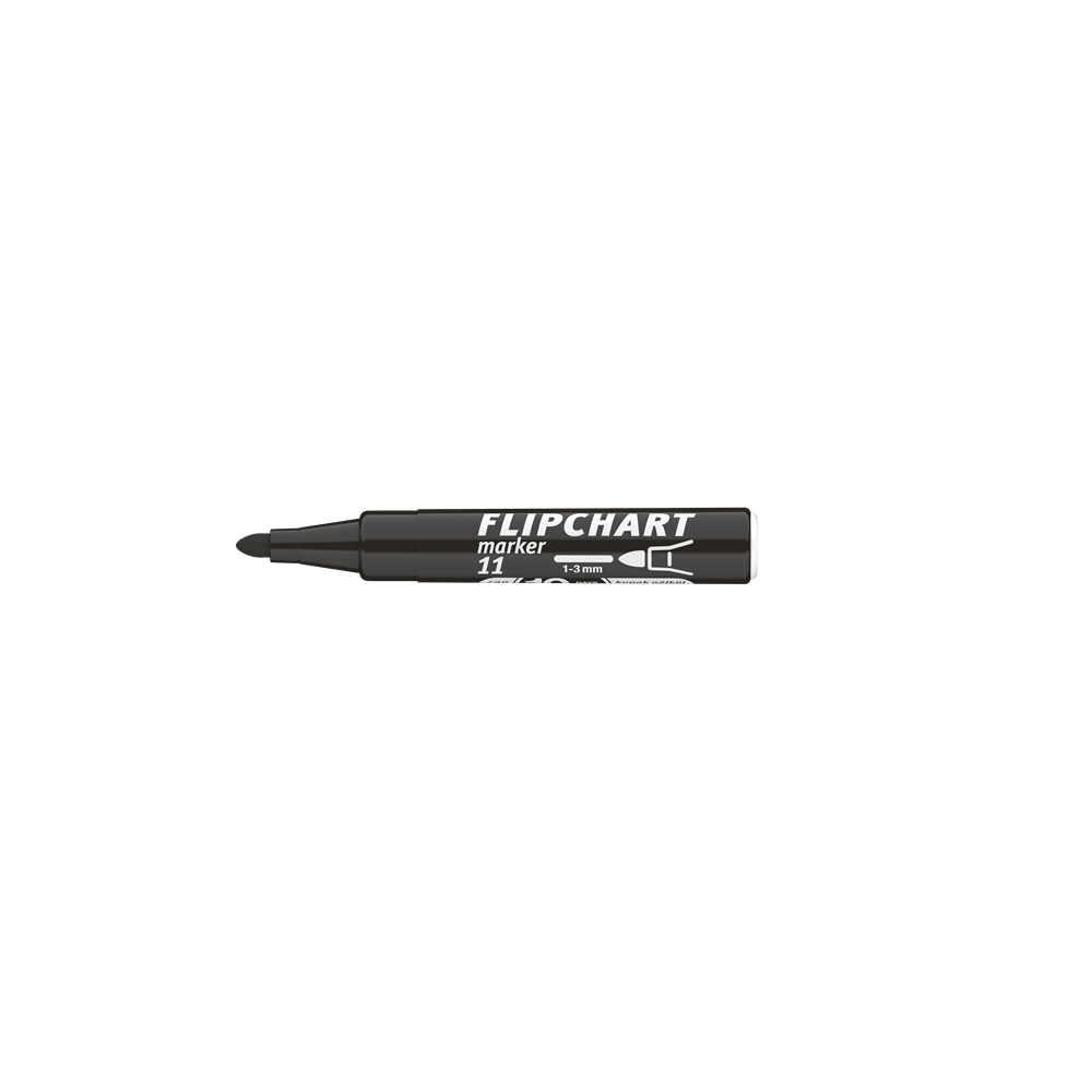 Flipchart marker vízbázisú 3mm, kerek Artip 11 fekete