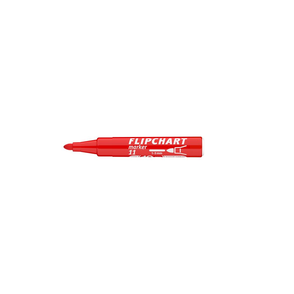 Flipchart marker vízbázisú 3mm, kerek Artip 11 piros