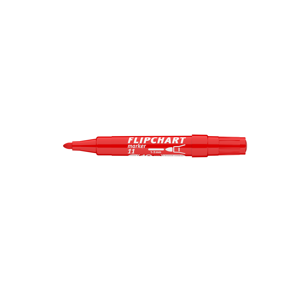 Flipchart marker vízbázisú 3mm, kerek Artip 11 piros