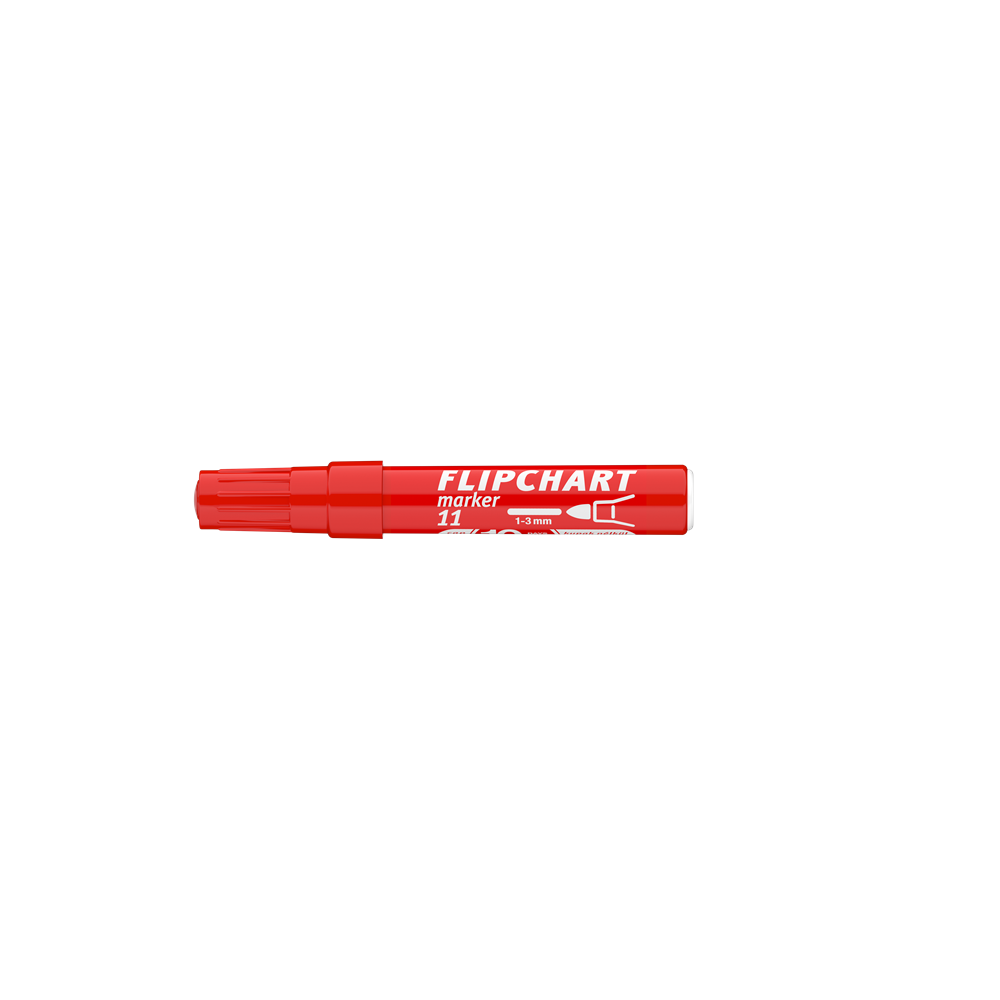 Flipchart marker vízbázisú 3mm, kerek Artip 11 piros