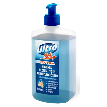 Folyékony szappan pumpás 500 ml fertőtlenítő hatással Ultra Sol Extra