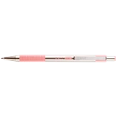 Golyóstoll 0,7mm, pasztell rózsaszín test, Zebra F-301, írásszín kék