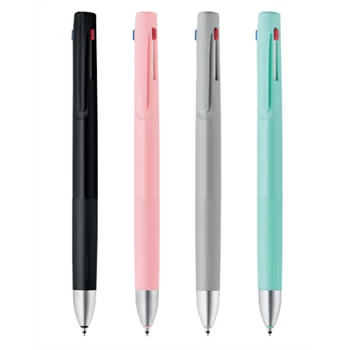 Golyóstoll 0,7 mm, háromszínű, Zebra  bLen 3C, szürke test  írásszín kék