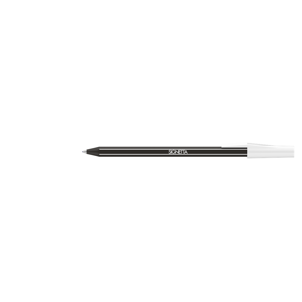Golyóstoll 0,7mm, kupakos, Ico Signetta, írásszín fekete