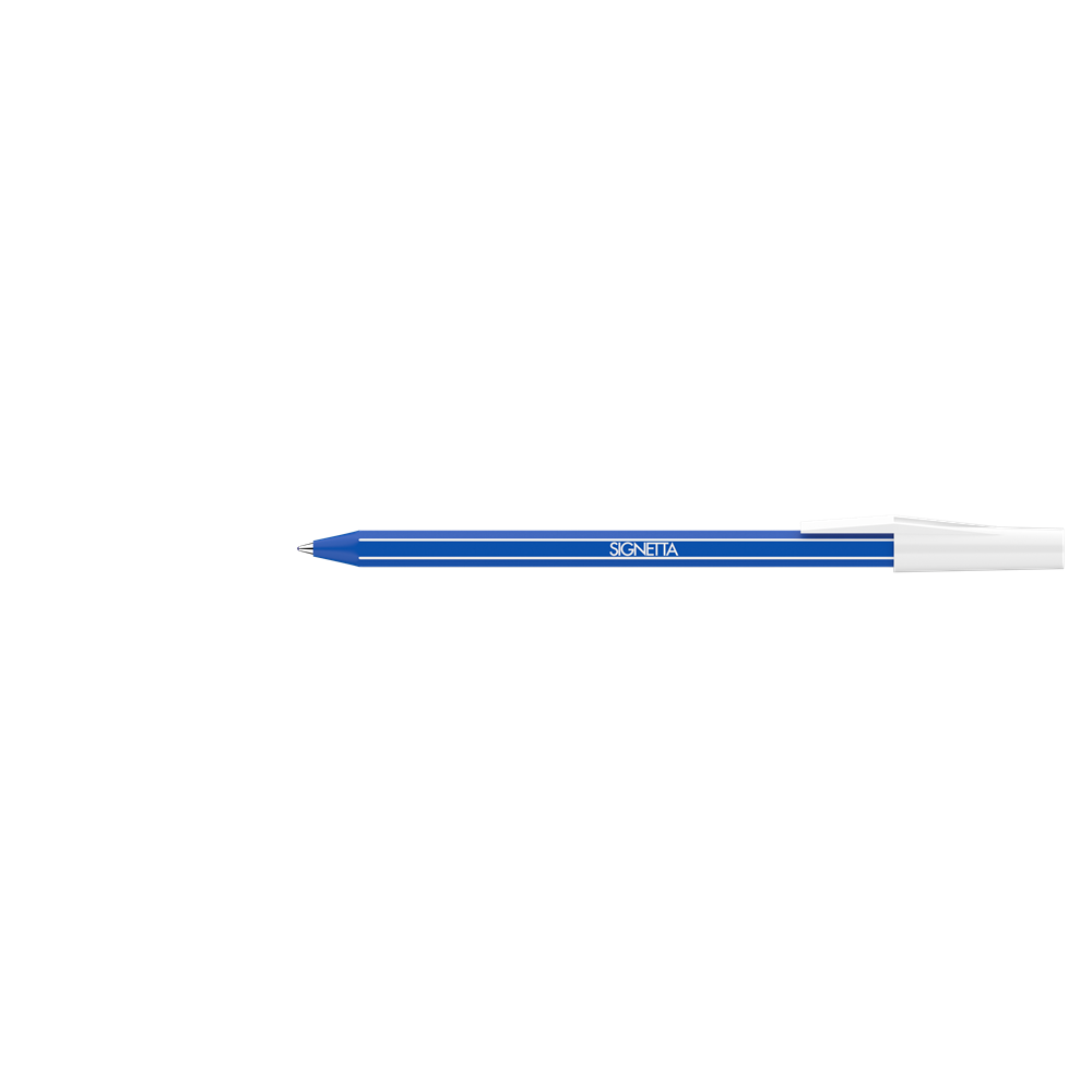 Golyóstoll 0,7mm, kupakos, Ico Signetta, írásszín kék