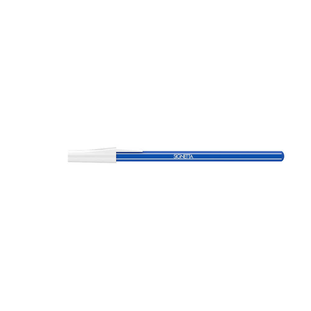 Golyóstoll 0,7mm, kupakos, Ico Signetta, írásszín kék