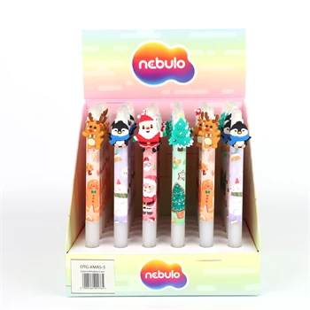 Golyóstoll karácsonyi figurák 36 db/display Nebulo