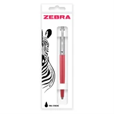 Golyóstoll nyomógombos 0,7mm, dobozban lazac test, Zebra 901, írásszín kék