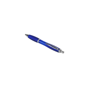 Golyóstoll nyomógombos 0,8mm, műanyag kék test Bluering® BR116, írásszín kék