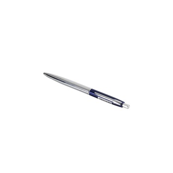 Golyóstoll 0,8mm, nyomógombos fém test, színes rész WTX Pen, Bluering® írásszín kék