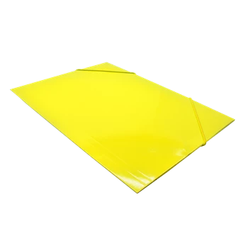 Gumis mappa A4, 300g. karton sarok gumírozással Bluering®, sárga