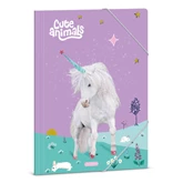 Gumis mappa A4 karton UNICORN