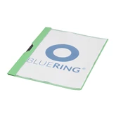 Gyorsfűző klip mappa A4, műanyag 30laphoz fém klippes Bluering® zöld 