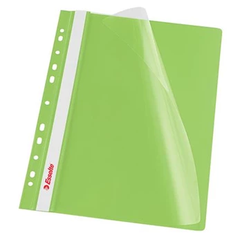 Gyorsfűző lefűzhető A4, PP  10 db/csomag, Esselte Vivida zöld