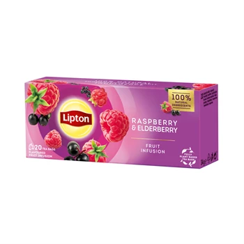 Gyümölcstea 20x1,6 g Lipton málna-bodza