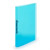 Gyűrűskönyv A4, 2 gyűrűs 2cm gerinc áttetsző PP,  Karton P+P Lines kék