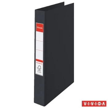 Gyűrűskönyv A4, 4,2cm, 4 gyűrű, PP Esselte Standard Vivida fekete
