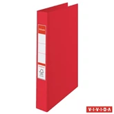 Gyűrűskönyv A4, 4,2cm, 4 gyűrű, PP Esselte Standard Vivida piros